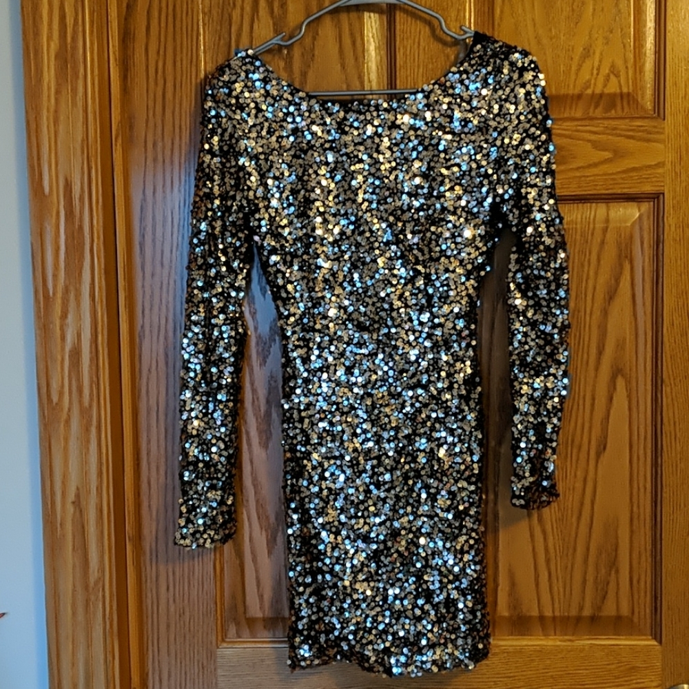 G by Guess Sequin Mini Dress size small NWT